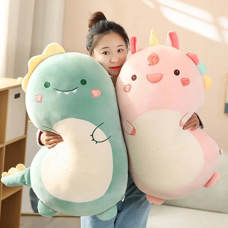 Kawaii Super Soft Hugging Pillow for Baby 45cm Pillow Stuffed Animal Dinosaur Rabbit Baby Animal Pillow