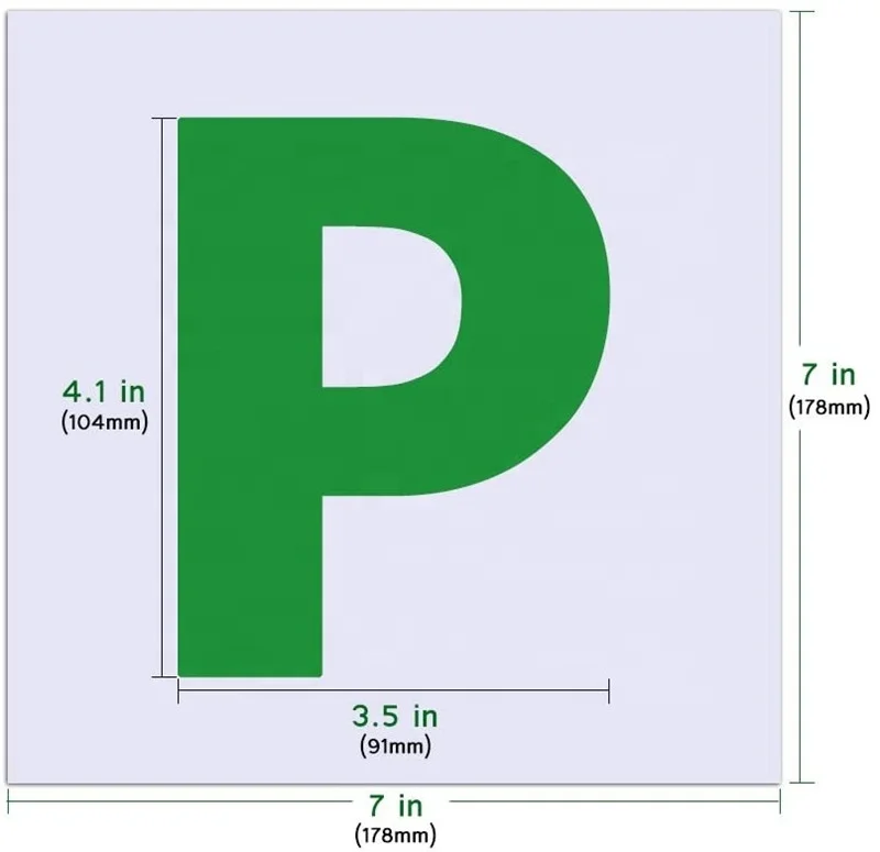 Customizable Fully Magnetic Car P Plates Magnetic P Plates For Car UK