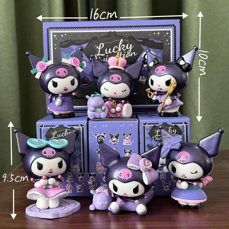 Manufacturer PVC Blind box lkawaii cartoon lucky kuromi Melody display mystery boxes handmade boy girl doll action figure