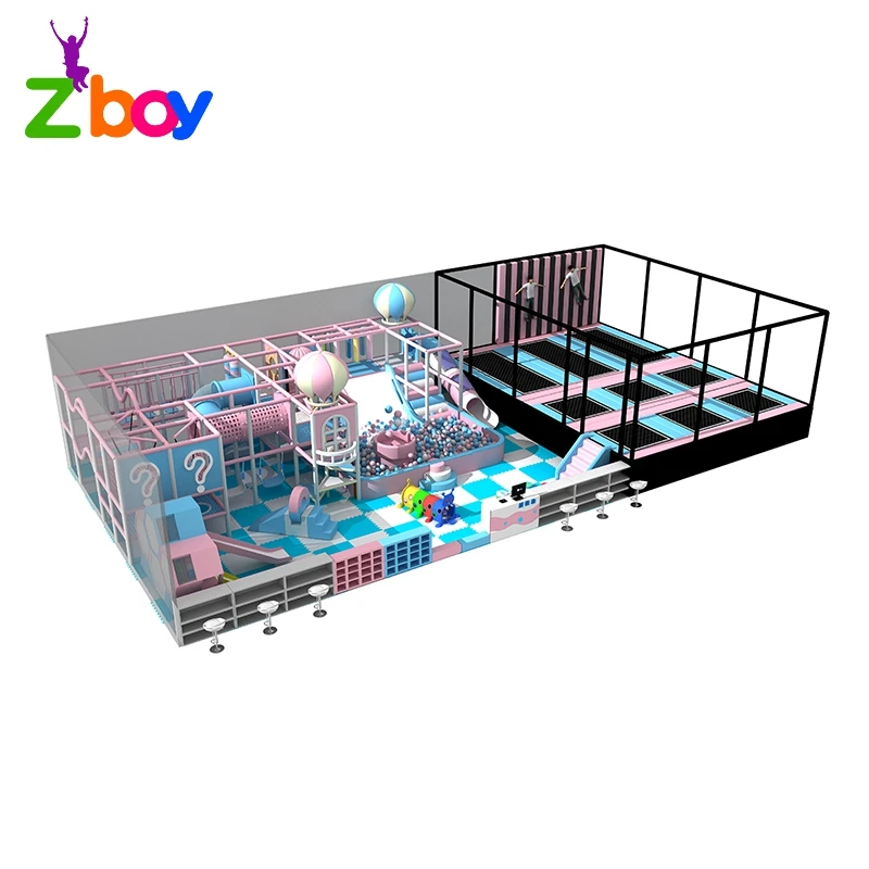 
Children Happy Castle Play Party Center Slide Equipment Play Zone Kids Indoor Ball pool Playground 