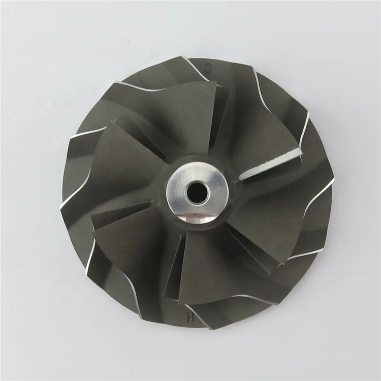 Turbine engine CNC machined turbine mfs compressor wheel