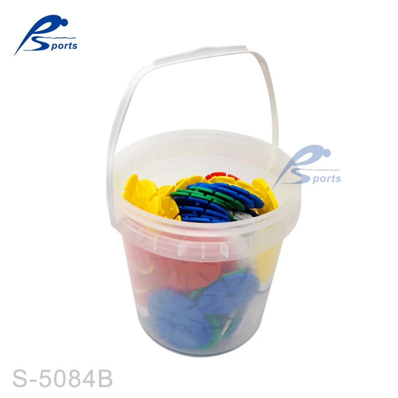 
Kids Construction Blocks Interlocking Discs 160 Pieces Intermediate 6 cm Plastic Daisy shape building set 