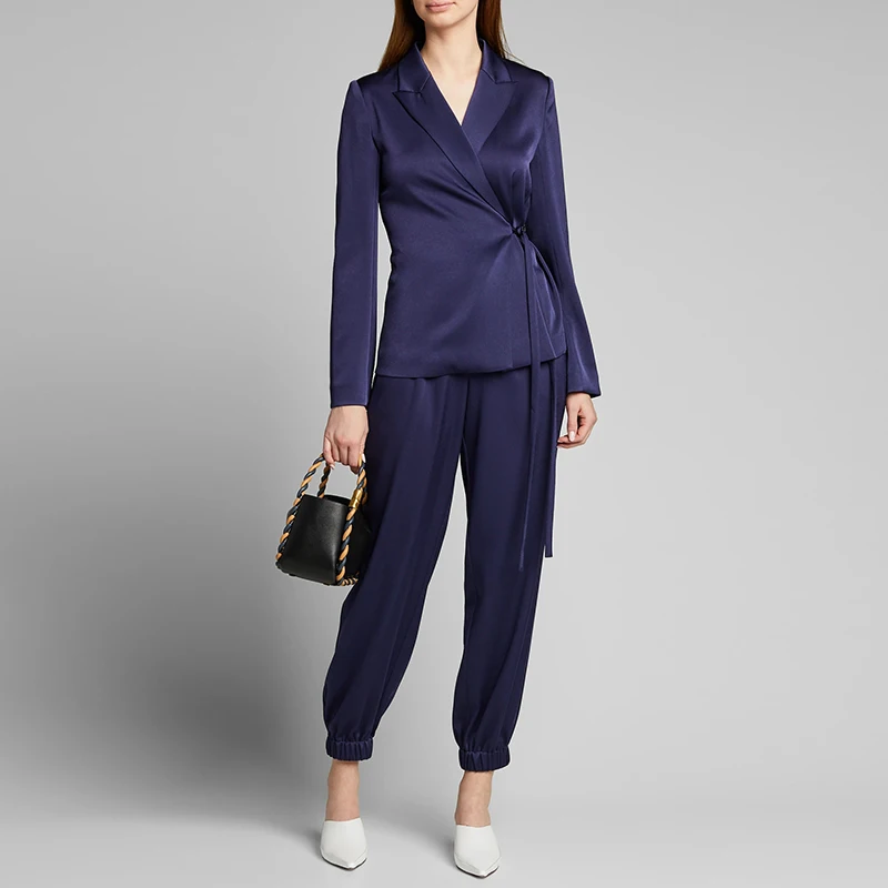 Wholesale Elegant Female Office Blazers Single Breasted Business Suits for Ladies Summer Formal Clothes for Women