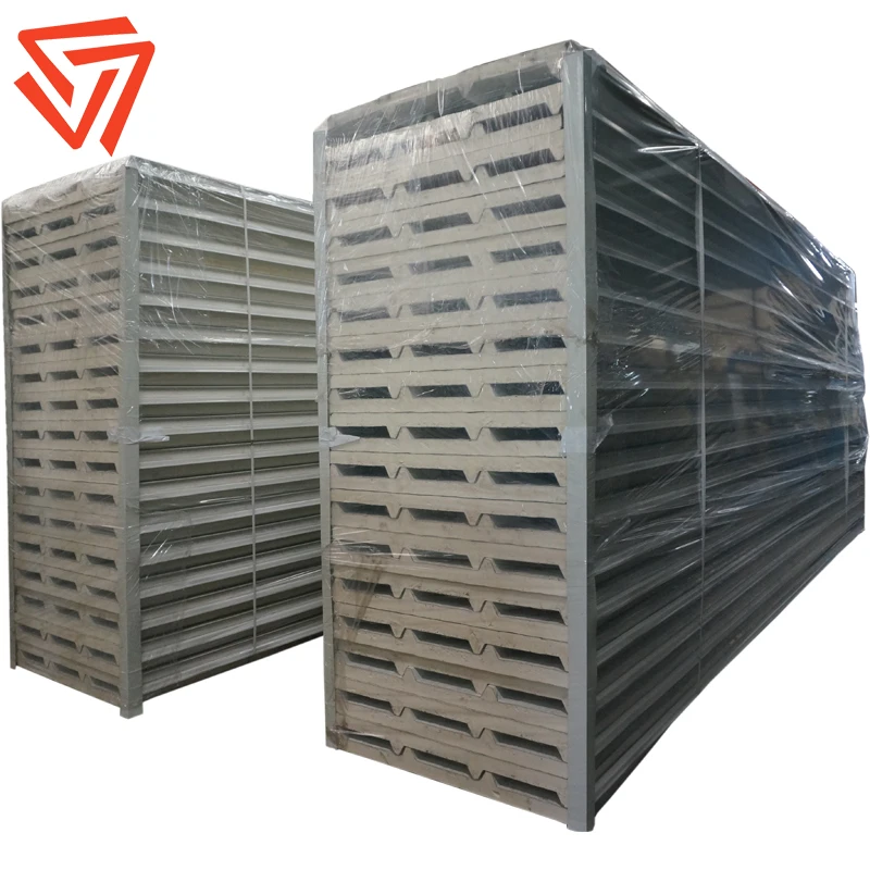 30-200mm thick Polyurethane foam sandwich panels thermal sheet for roof and walls