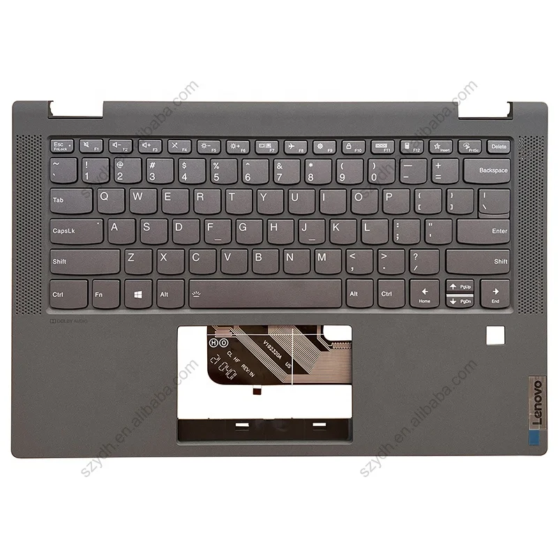 Cover C With Hole For Lenovo Ideapad Flex 5-14 IIL05 ARE05 ITL05 Palmrest Upper Case With US Keyboard Backlit Touchpad Gray
