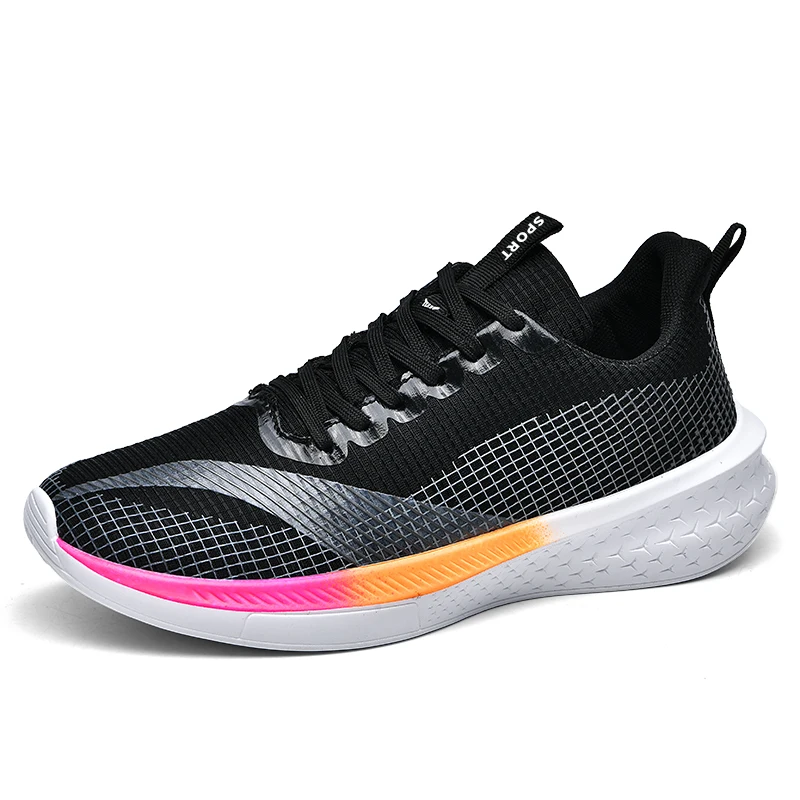 2023 Hot Sale Men Women Breathable Pu Casual Running Sneakers For New Workout Round Tennis Fitness Sport Walking Style Shoes
