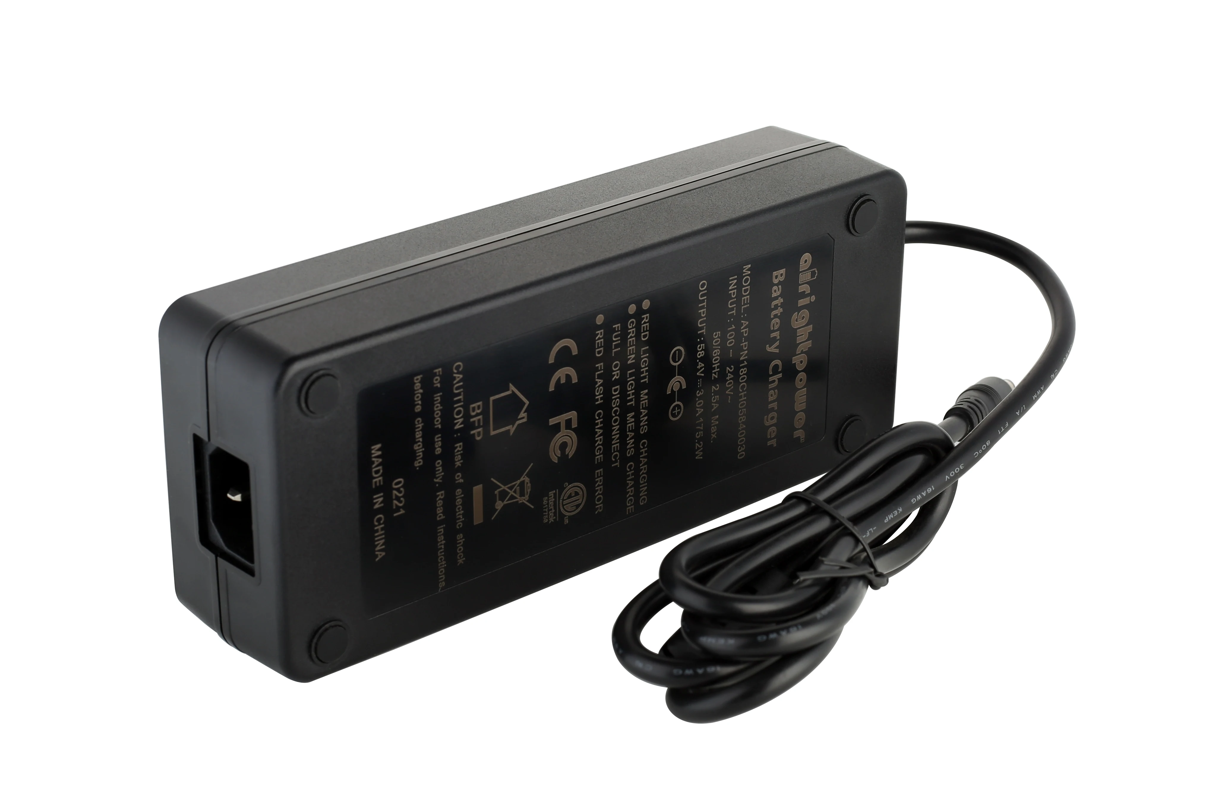 Alrightpower CE GS KC  portable smart battery charger 54.6v3a 42v4a 29.2v6a 16.8v10a 12.6v12a li-ion lead acid battery charger