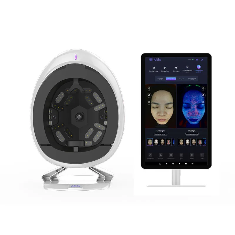 full face 3d skin analysis machine facial 2024  hot sale reveal skin analysis machine skin analysis microscope