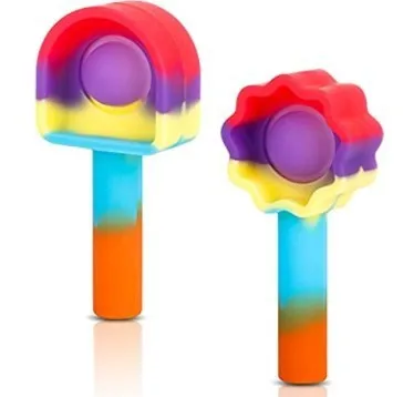 2021 New style push bubble music silicone pen cap in school pencil cap pen cover push pop pencil toppers fidget toy