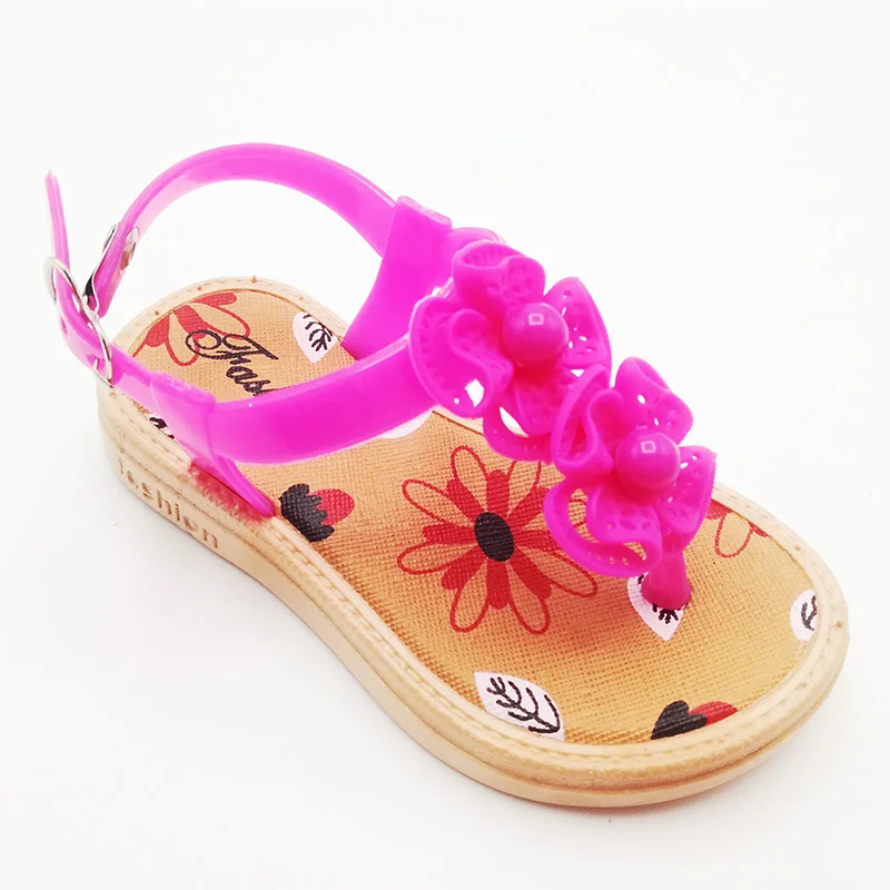 
The latest popular decorations Platform Comfortable little kids flower baby girl summer sandals 