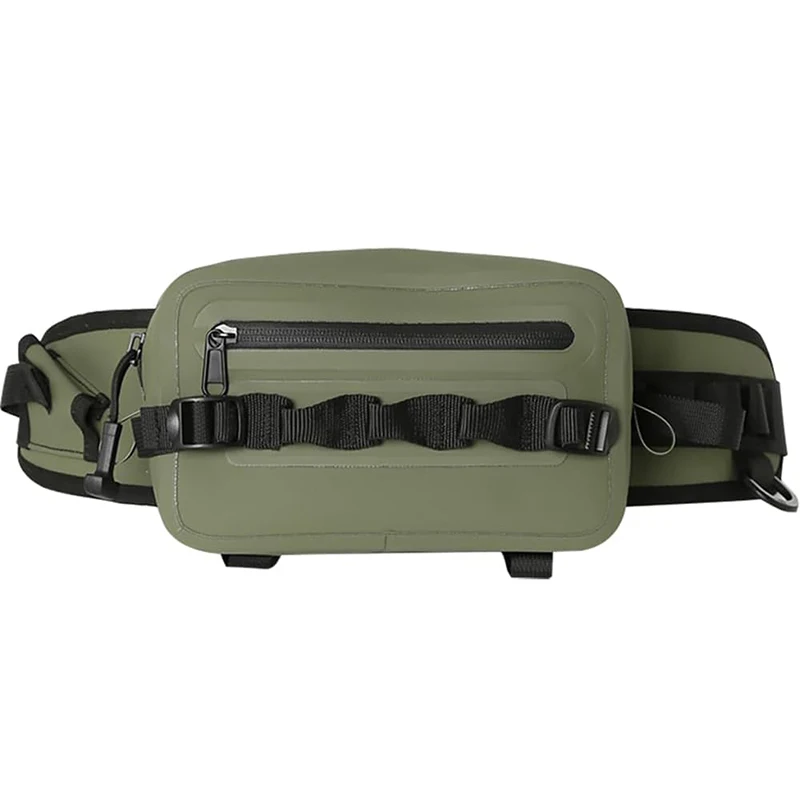 4L Waterproof Fishing Waist Bag TPU Packet Airtight Zipper Closure Lightweight Sling Fishing Waist Bag For River Fly Fishing