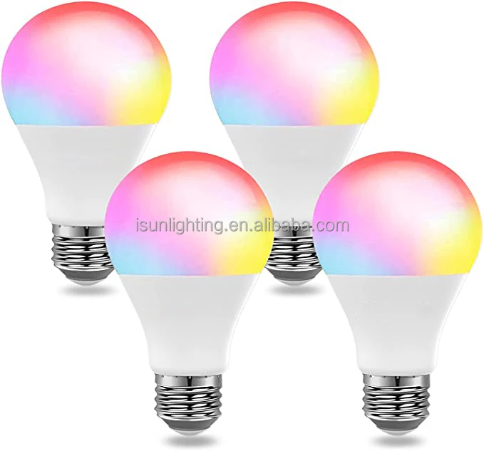Smart RGB CCT Bulb Light 9W 12W 15W E27 E26 Tuya wifi beacon smart control A60 A70 bulb light