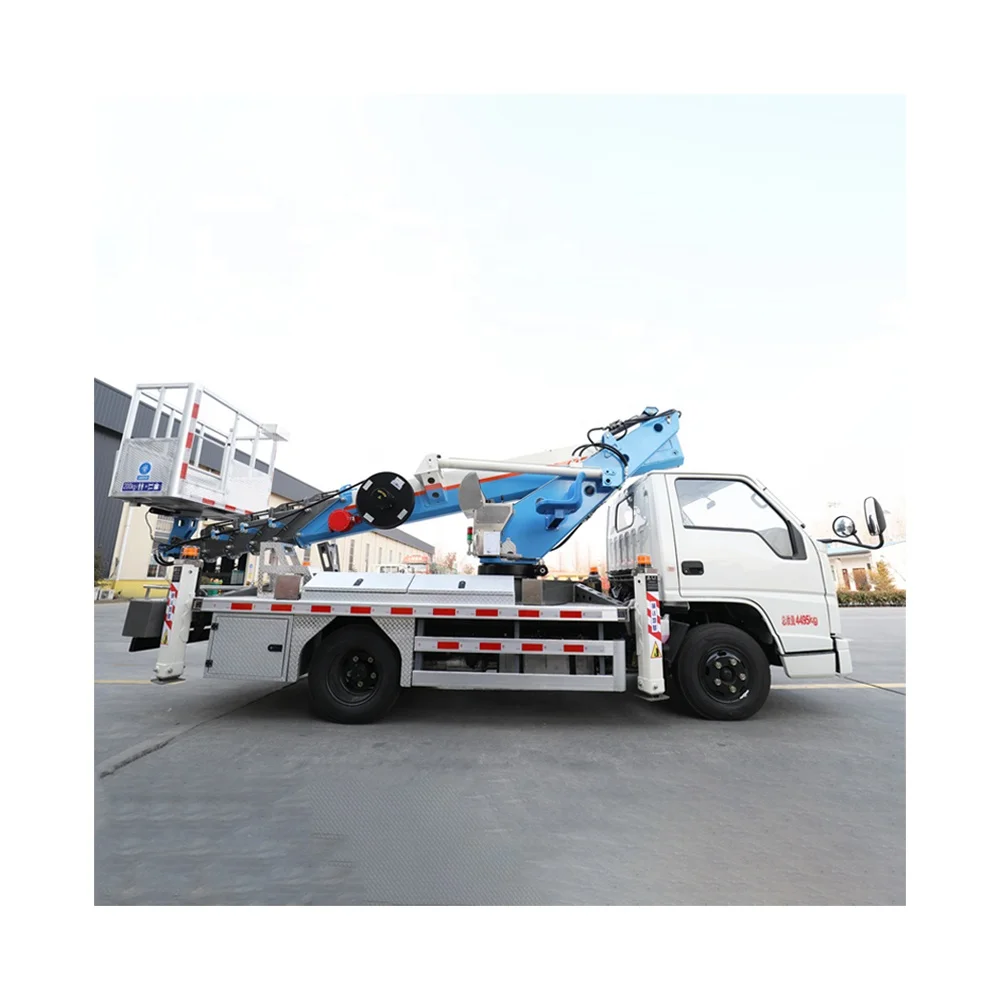 25m ISUZU Telescopic Aerial Work Platform Truck Hydraulic Aerial Cage High-altitude Working Vehicle