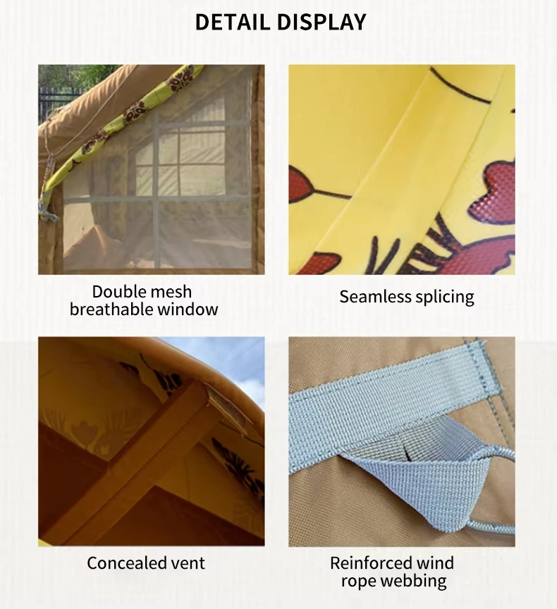 foerstine manufacturer Large outdoor Arab tent Kalta automatic quick-opening inflatable tent 420D Oxford waterproof tent