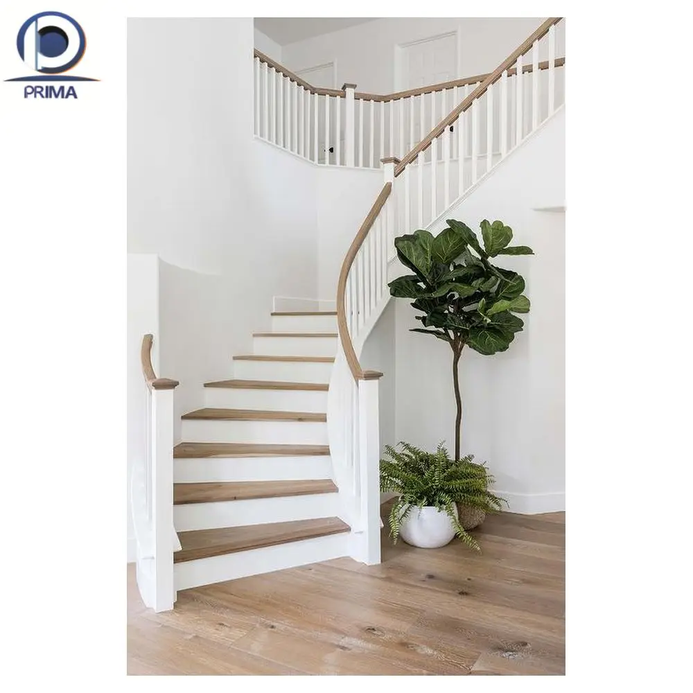 Prim Affordable Wrought Iron Commercial Staircase Popular Style Used Residential Curved Stairs For Sale