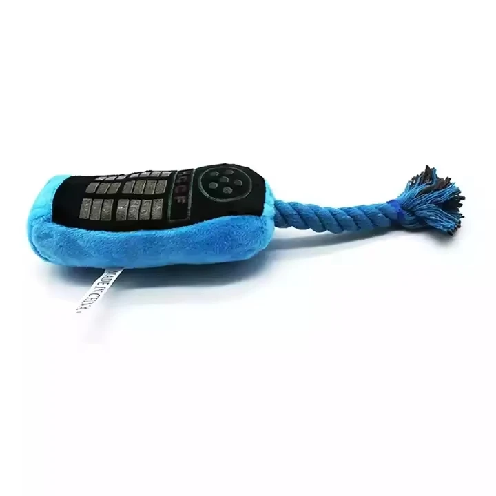 Pet Toy Plush Phone Dogs Cats Sounding Chew Toy Mobile Phone Plush Dog bite-resistant molar Chew Toys With Cotton Cord