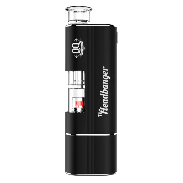 Isolated bubbler airflow quartz wax pen airistech Headbanger concentrate vaporizer dip and dab 2 in 1 two coils used