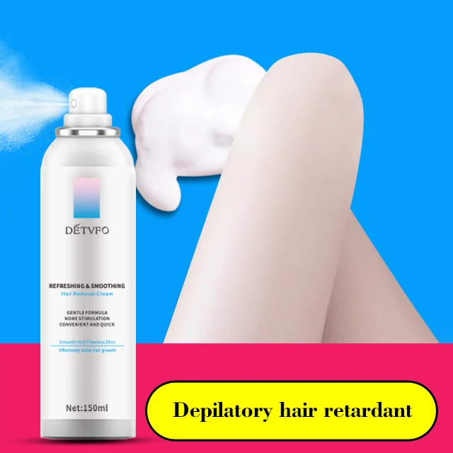 Stop Hair Growth Hair Inhibitor Remover Foam Depilatory Cream Men Women Body Permanent Hair Removal Spray for Men