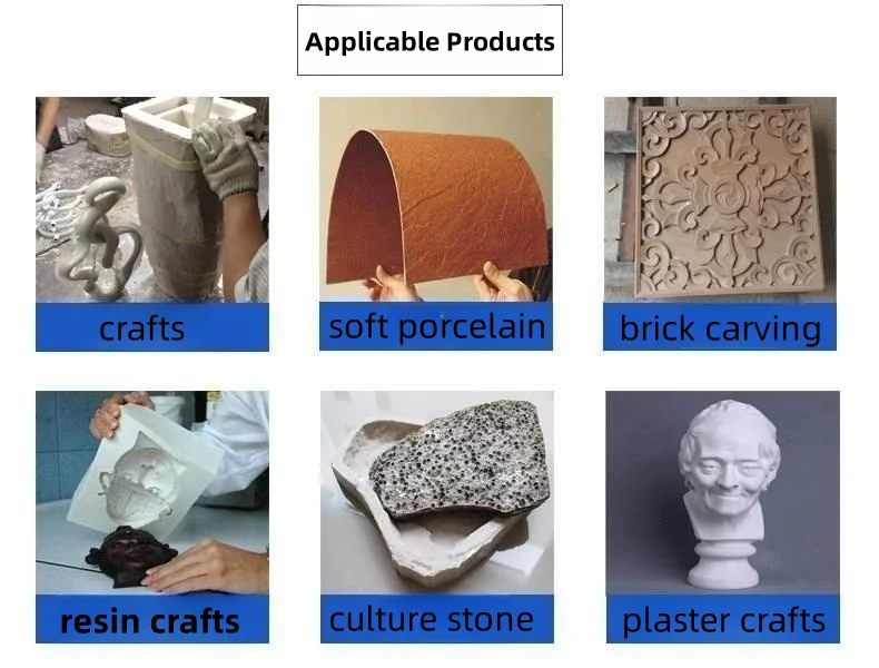 Easy Operate De-Molding High-Quality Production Wall Brick Culture Stone Plaster Statue Mold Translucent Liquid Silicone Rubber
