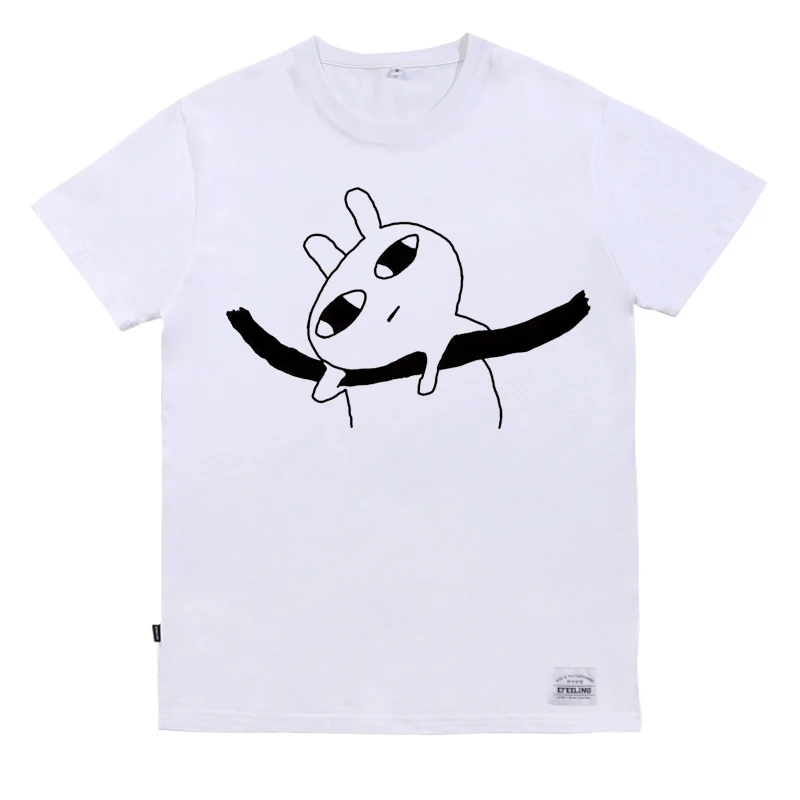 2021 High Quality 60% Cotton 40% Polyester White Printing T-shirts Custom T-Shirt