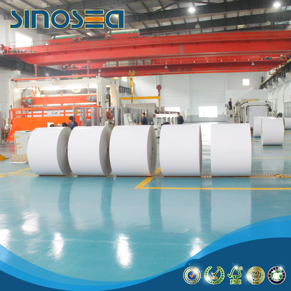 96% whiteness offset paper rolls uncoated woodfree bond printing paper