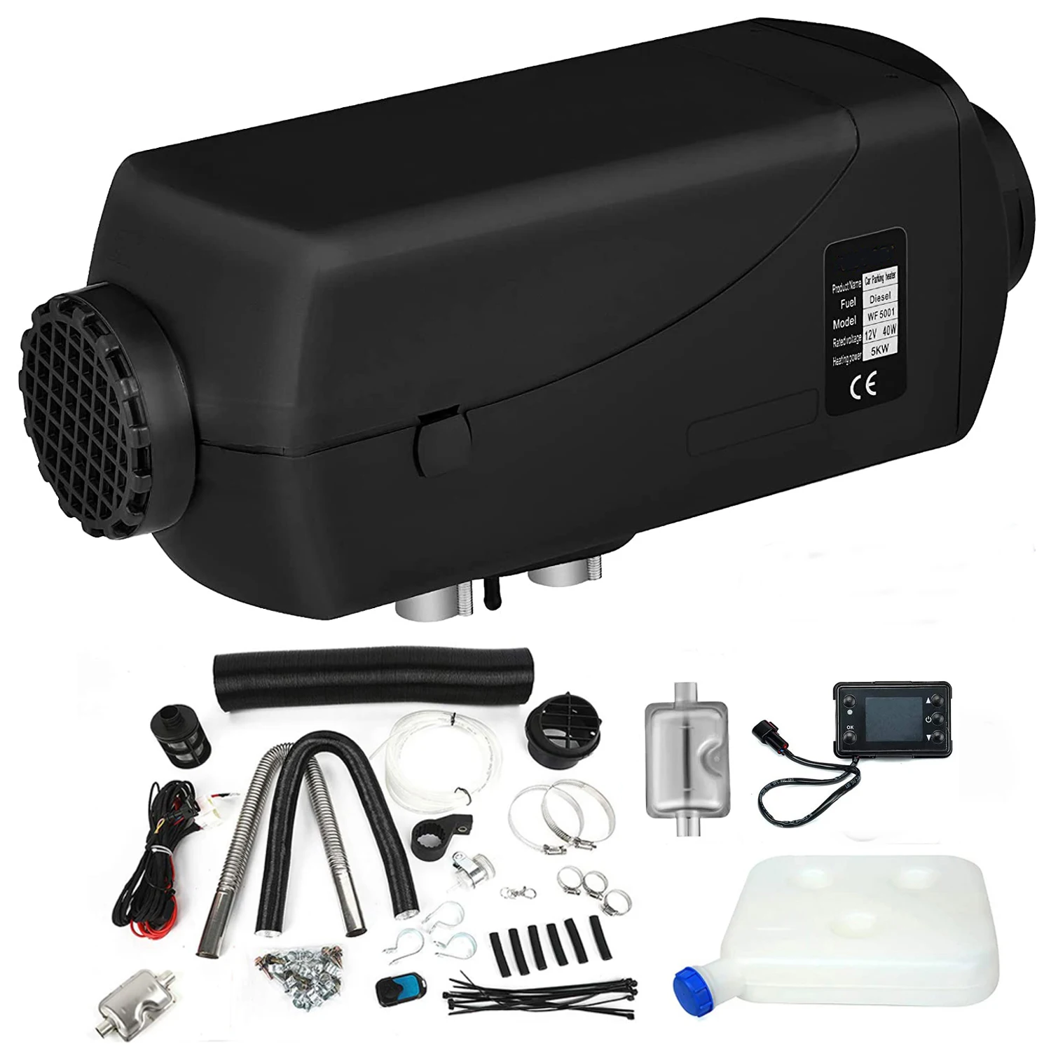 5KW Diesel Air Heater 12V Diesel Parking Heater LCD Switch for RV Bus Car Motorhome Boats