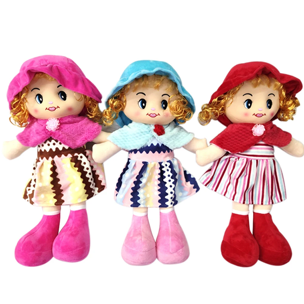 Custom wholesale handmade 14 inch Cute cheap stuffed plush toys cloth soft rag dolls