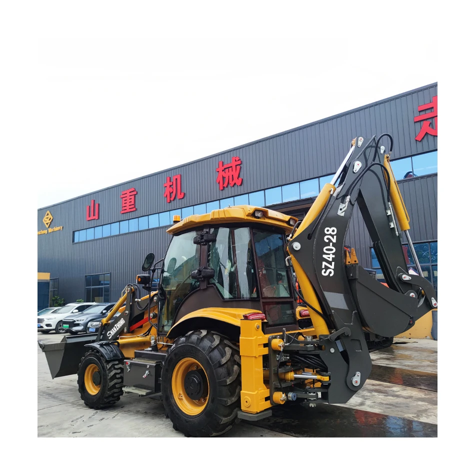 Инженерное оборудование поставка с завода Shanzhong SZ40-28 экскаватор-погрузчик для муниципальных построек