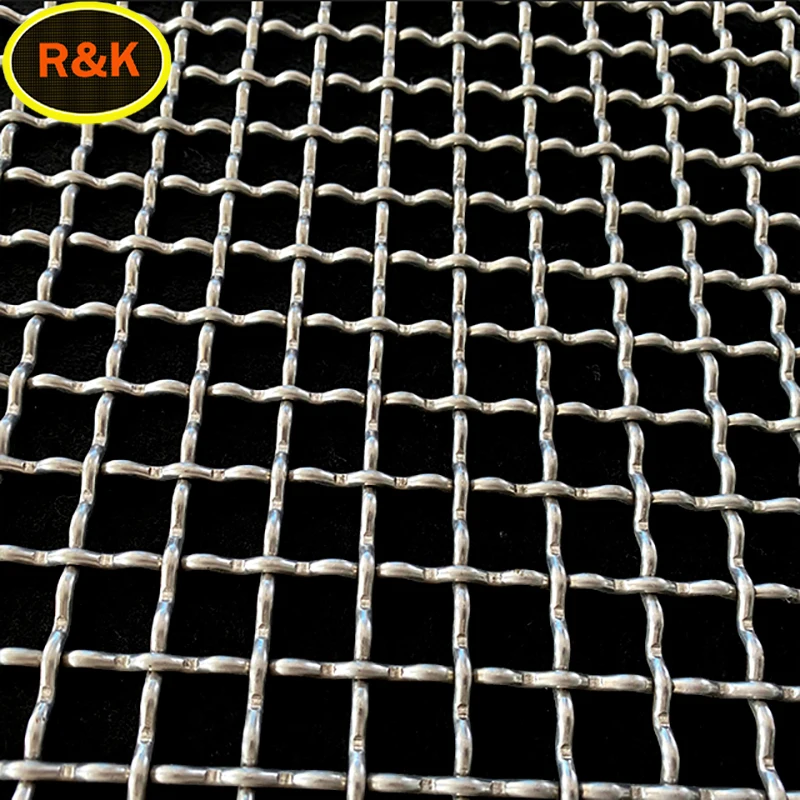 1 2 3 4 5 6 7 8 10 Mesh Heavy Duty Plain Weave Crimped Filter Square Hole Stainless Steel Wire Mesh