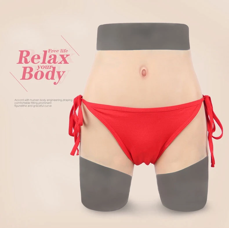 
Silicone Realistic Vagina Panty for men Shemale Crossdresser Pussy Pants Transgender Artificial Sex Fake Underwear Enhancer Hip 