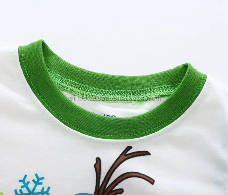  Toddler Baby Boys Boutique Wear Snowman Logo Print Cotton Pullover Sweatshirt and Pants 2pc Nightwear Pajamas