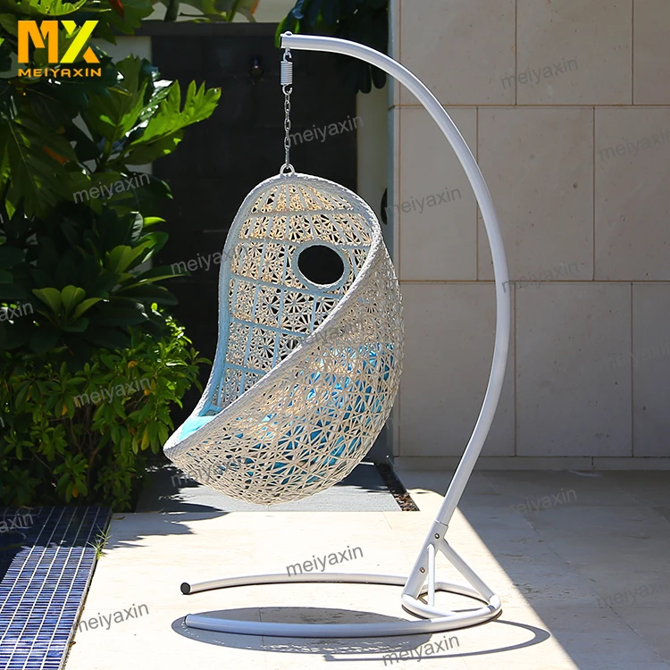 
MX heavy duty cheap rattan garden swing hanging egg chair for sale 