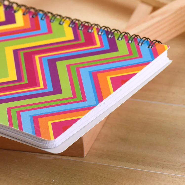 Custom Wholesale Stationery Items School Supplies A5 Hardcover Exercise Book Colorful Spiral Notebook for Students