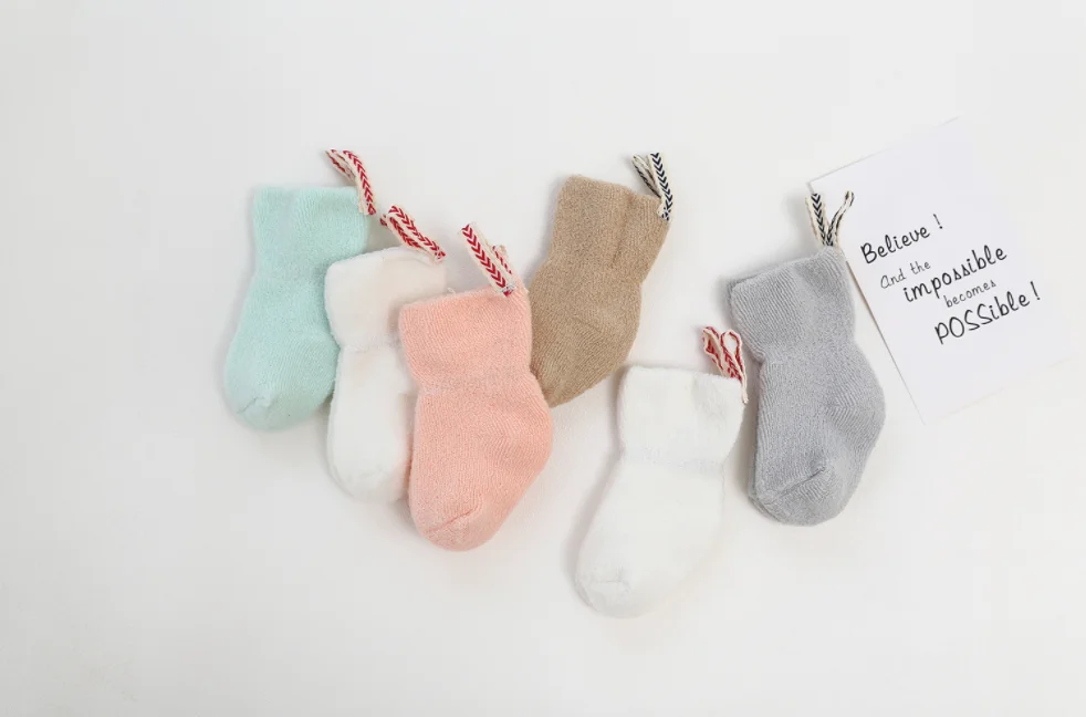 2021 новая однотонная Удобная хлопковая Детская сумка для носков до щиколотки