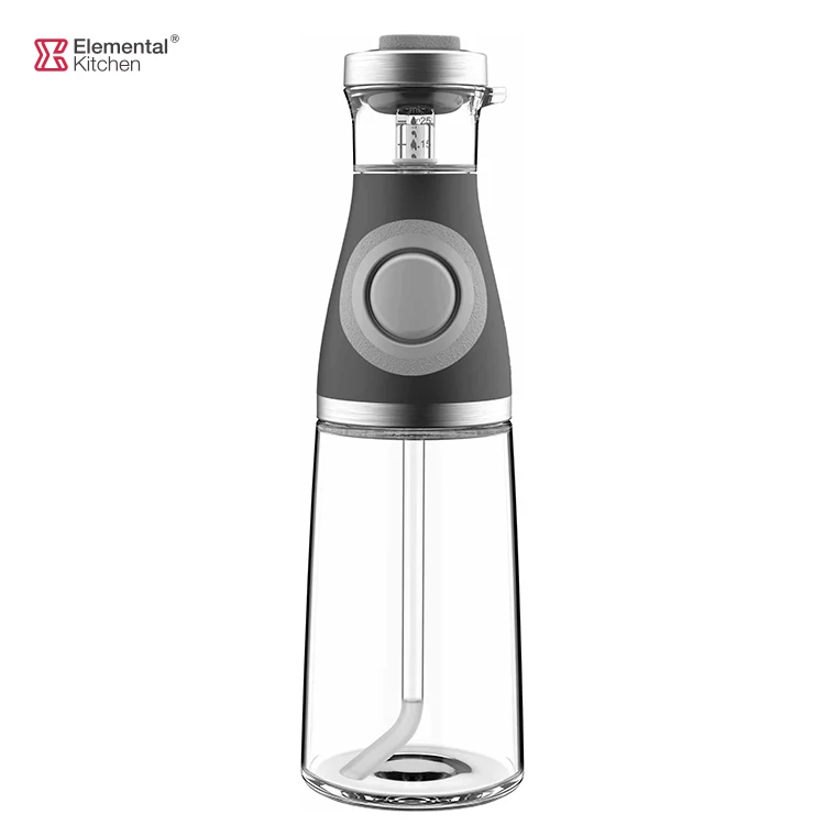 quantitative press copper vinegar oil spray bottle kitchen with measured cup dispenser cooking cruet drip-free