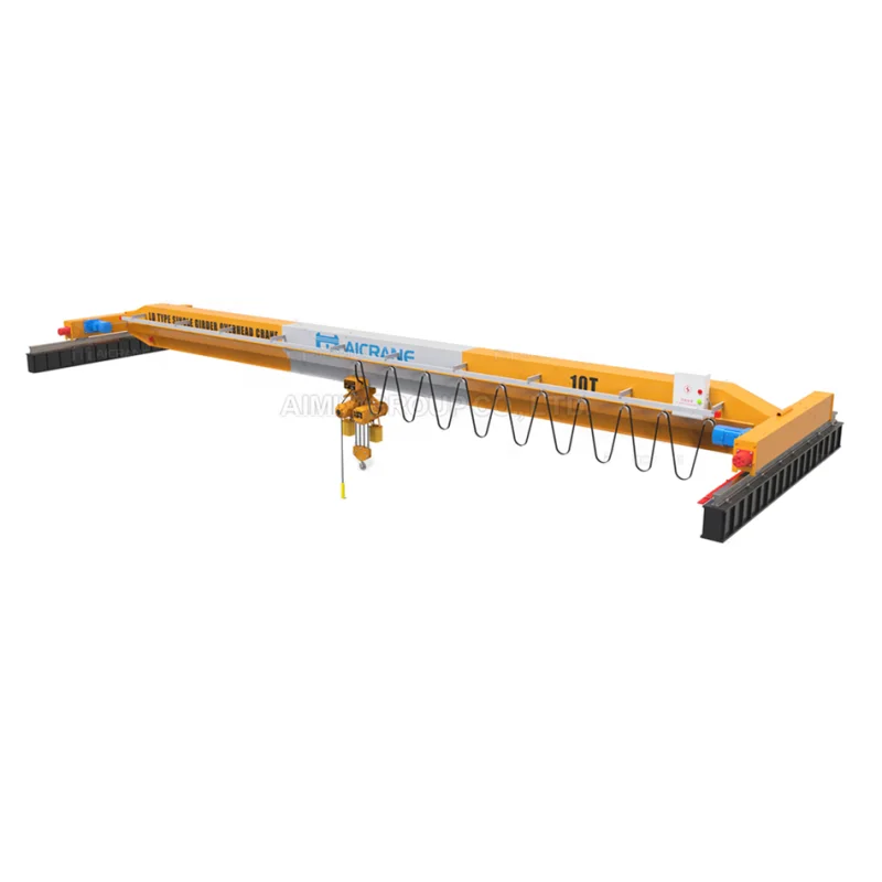 Single girder 5t 10t 30t overhead crane bridge crane with remote control