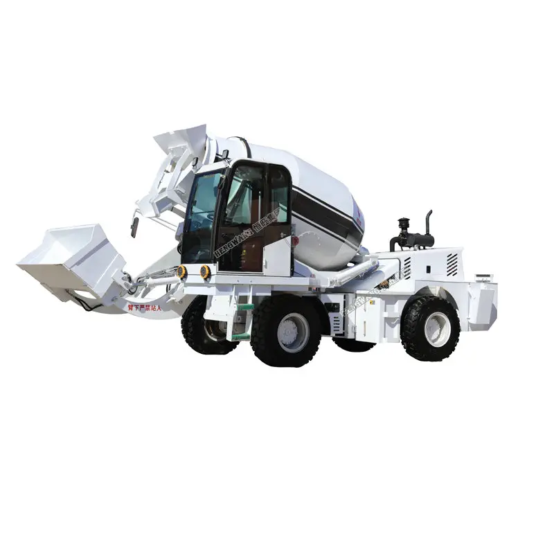 Self loading 4m3 4X4 big mobile Concrete Mixer Truck for sale