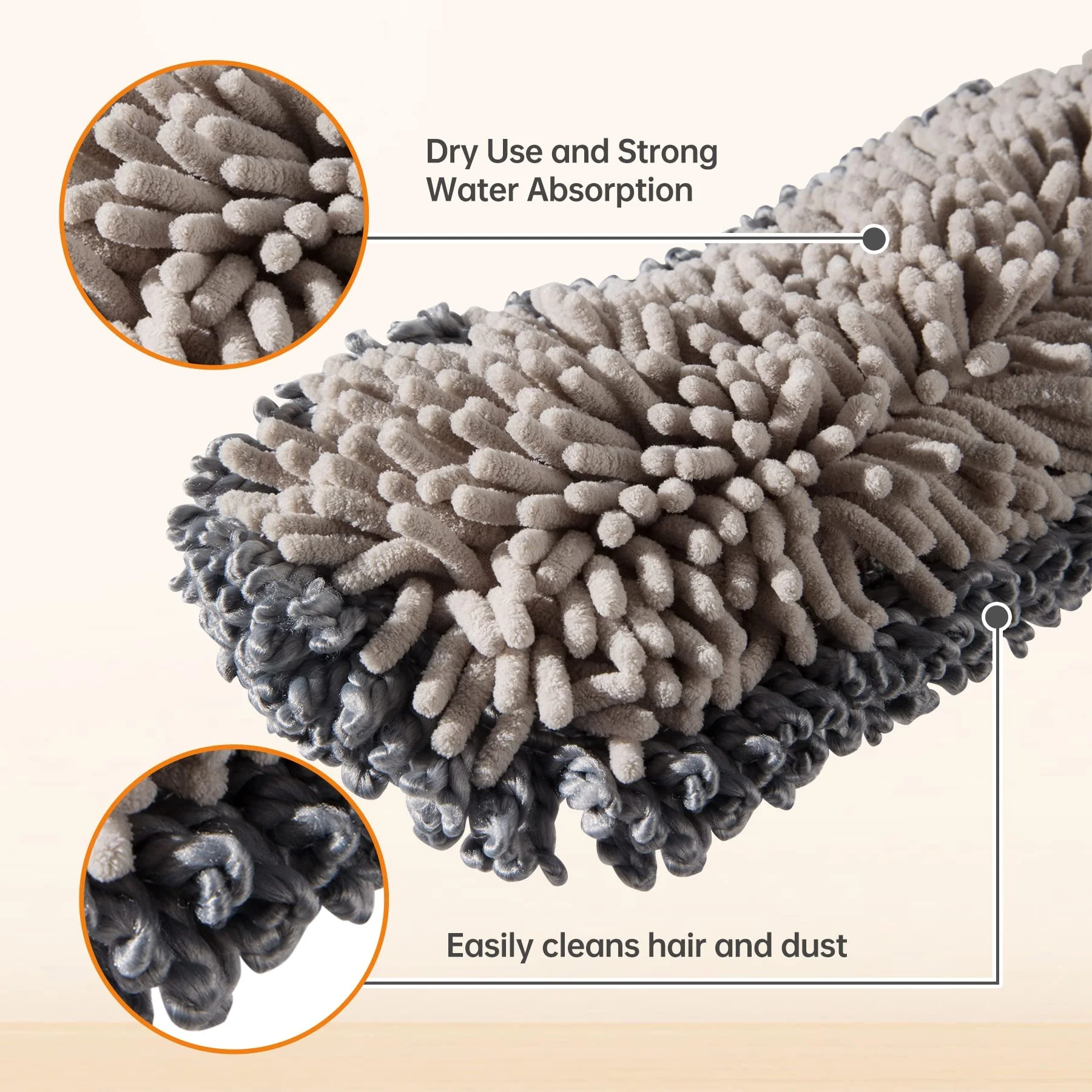 Microfiber Mop Replacement Pad for Wet Mopping Dust Mop