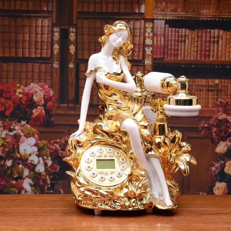 Classic old style retro telephone With Sim Card for home