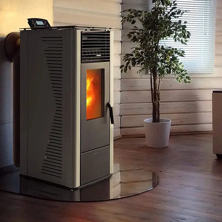 Amazon Popular 14KW Air Modern Smokeless low noise Wood Pellet Heaters Pellet heating Stove