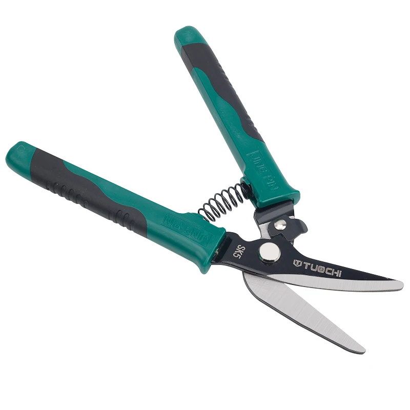 SENSHI Low Price Metal Shears Scissor Snips TPR Rubber Handle Cable Wire Cutter Electrician Scissors Metal Aviation Tin Snip