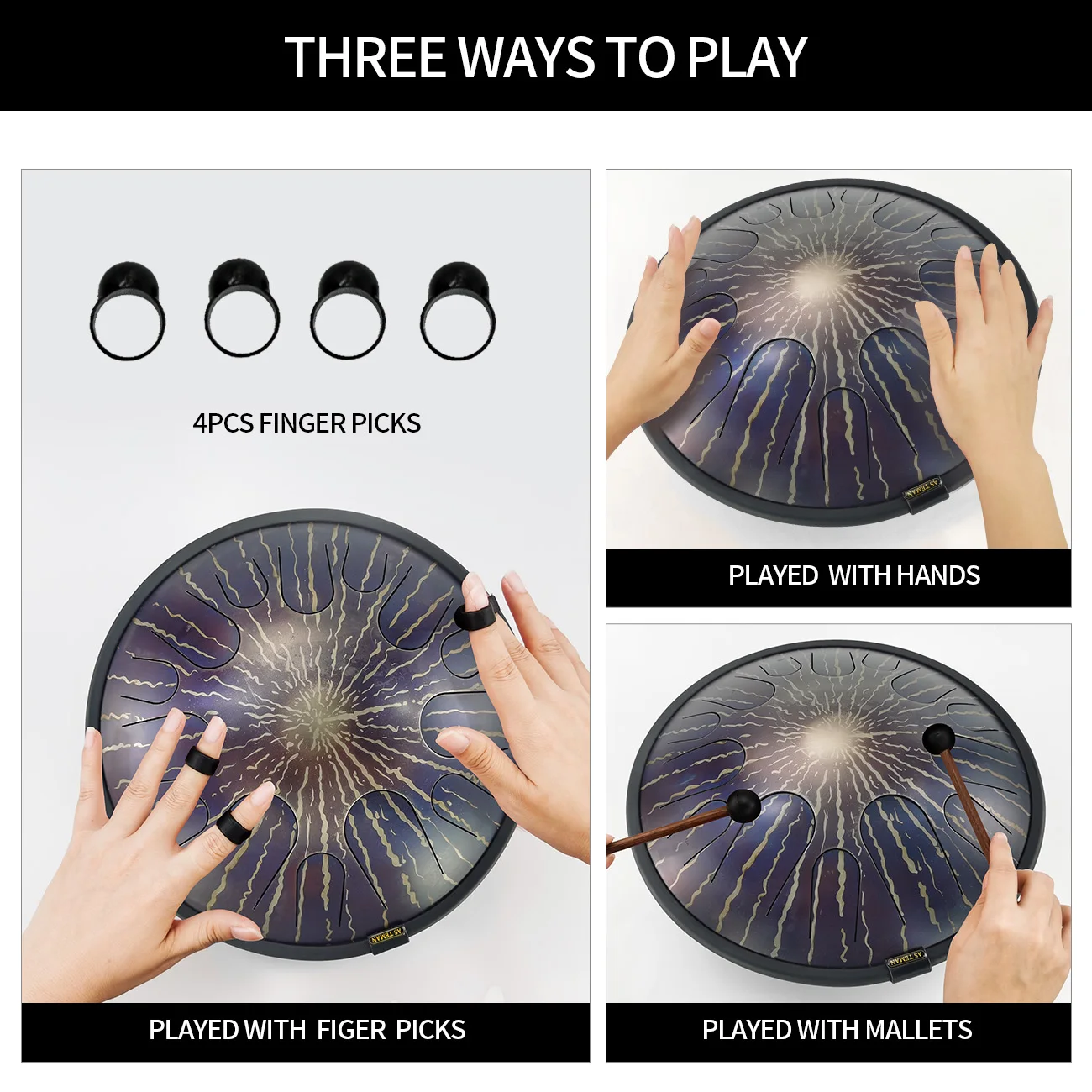 ASTEMAN стальной барабан для языка серии Universe Stars14 дюймов 14 Тон C Ключ