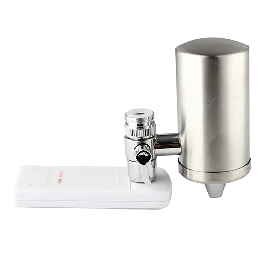 Portable mini Activated Carbon Alkaline Faucet-Mounted stainless steel faucet water filter purifier