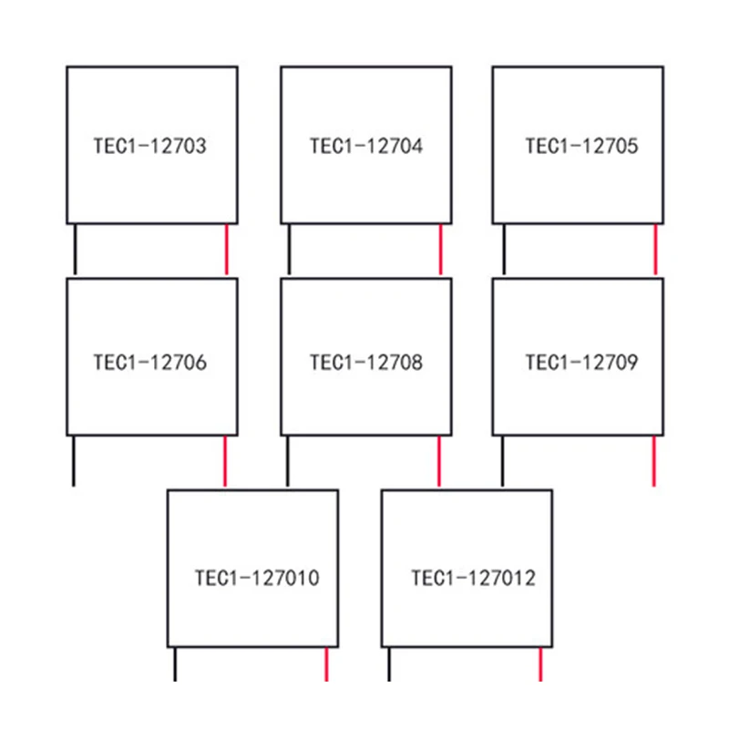 High quality TEC1-12715 Semiconductor chilling plate 40*40 Thermoelectric cooler Peltier module Heatsink