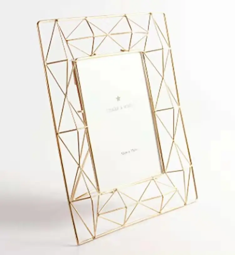 6 дюймовая металлическая рамка для фотографий с вырезами в скандинавском стиле