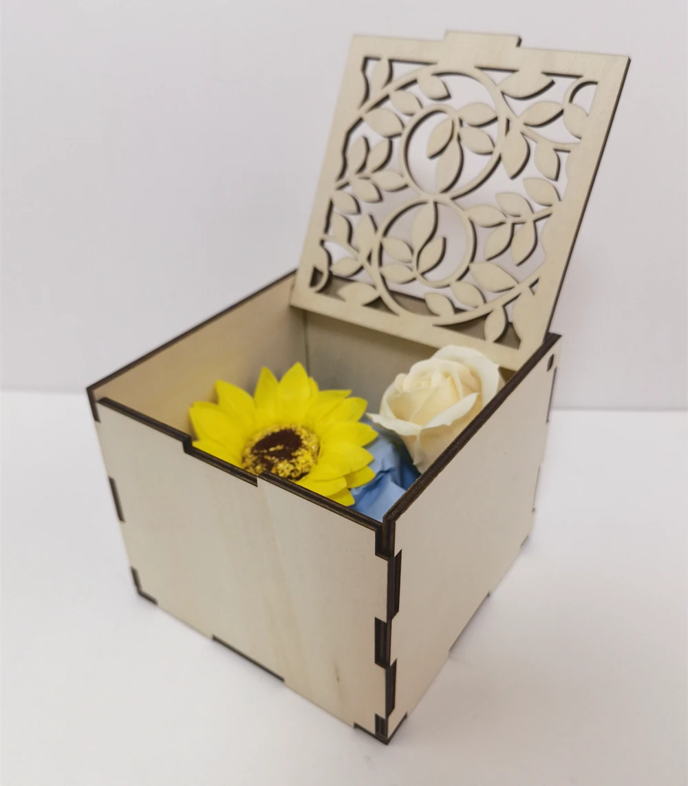 Custom Handmade Wooden Gift Boxes Nature Wood Small Gift Box