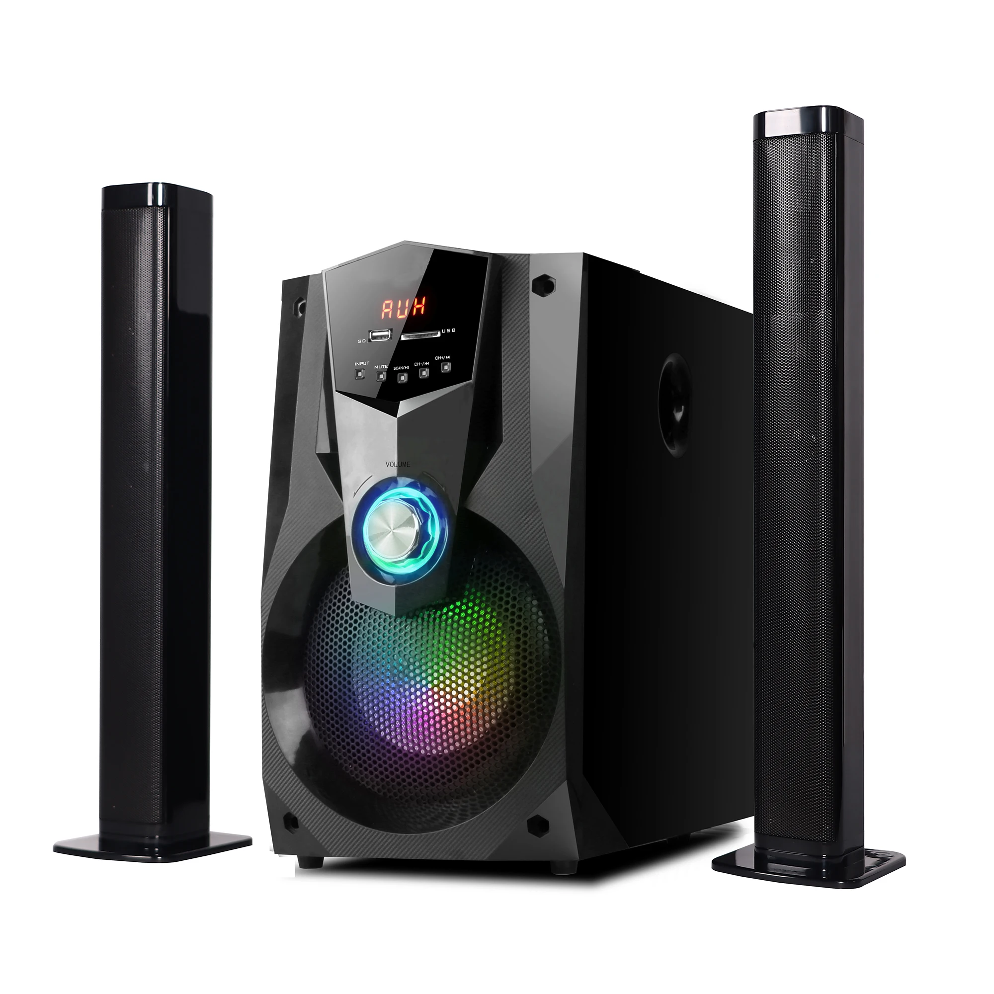 Home Style Fashion Soundbar With Wired Subwoofer Dynamic Sourround Sound TV Sound Bar For Home Theatre System