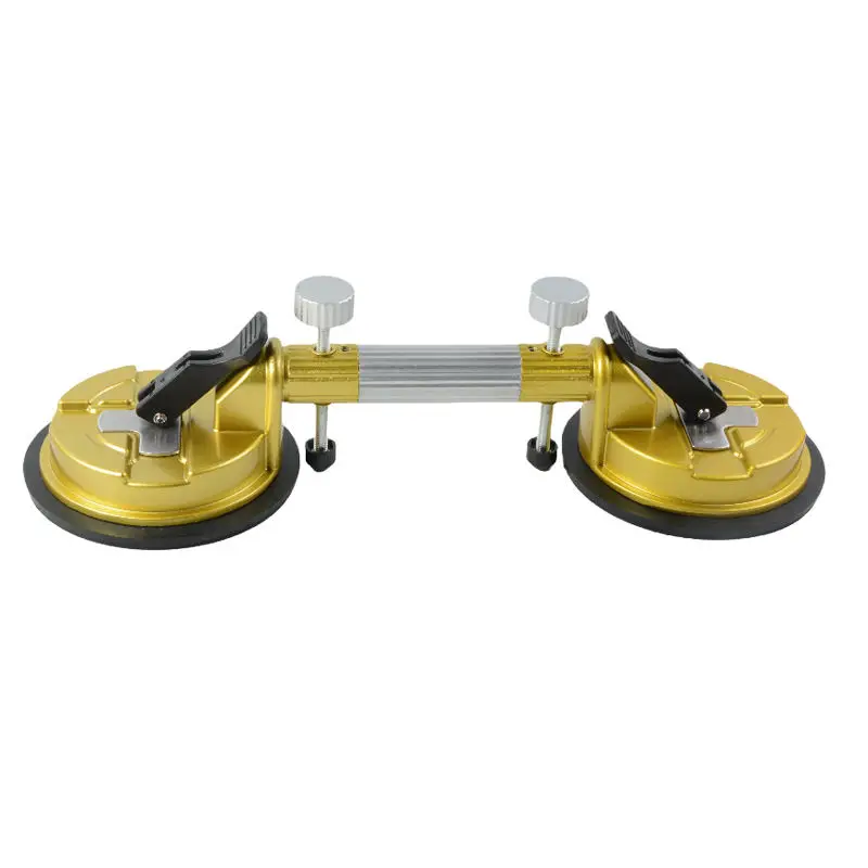 Double Handle Suction Cup 2 Heads Adjustable Suction Lifter for Stone Ceramic Tile Glass Sucker Plate