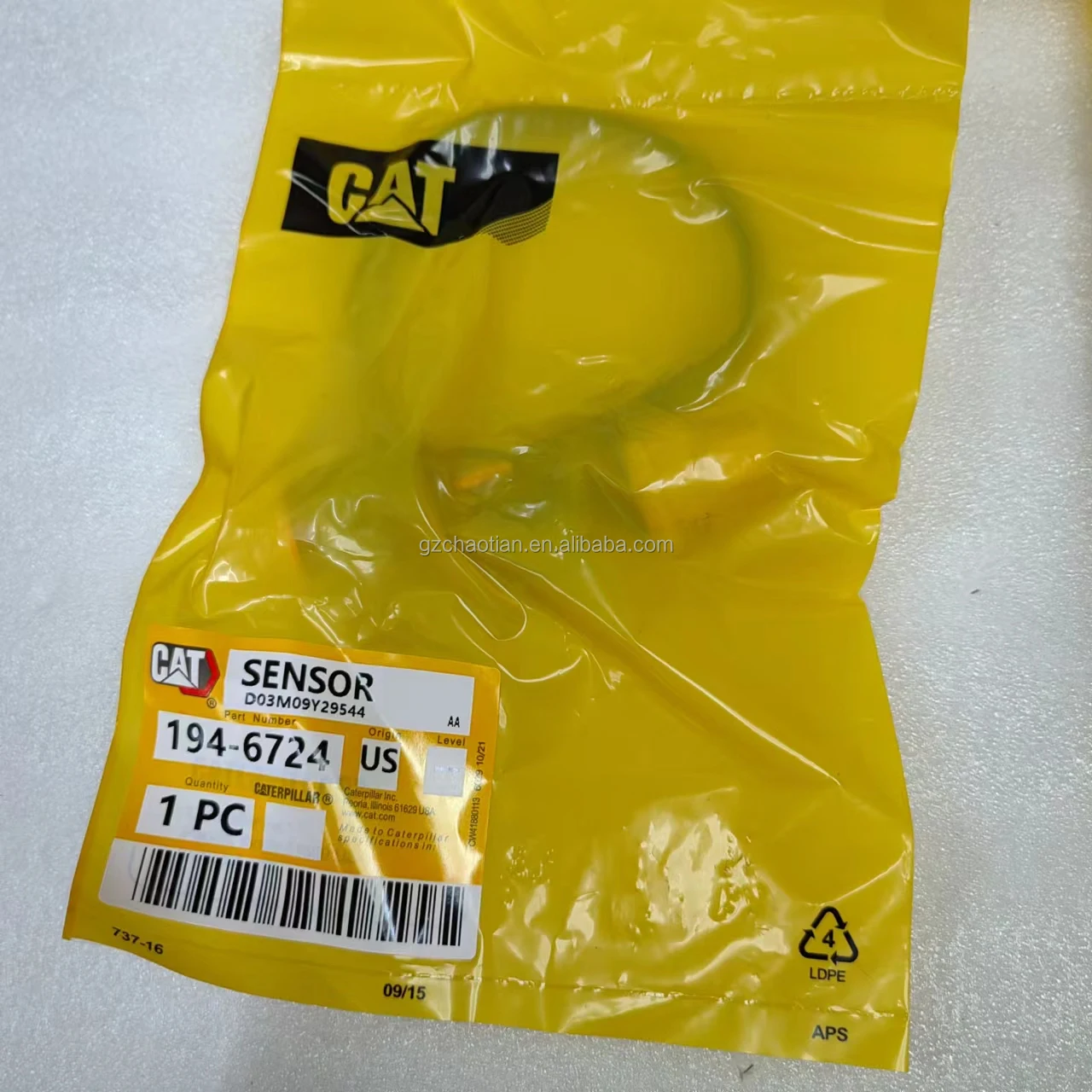 Excavator Pressure Sensor 194-6724 C15 C12 Engine Parts GP-Pressure Sensor 1946724 for CAT 3406E 325D 330D