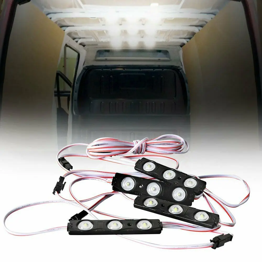 2020 Newest 3D Bright White WATERPROOF 8pcs Pickup Truck Bed/Tonneau Cover/Cargo Box Bright White Glow LED Light Kit